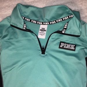 Quarter zip PINK sweatshirt